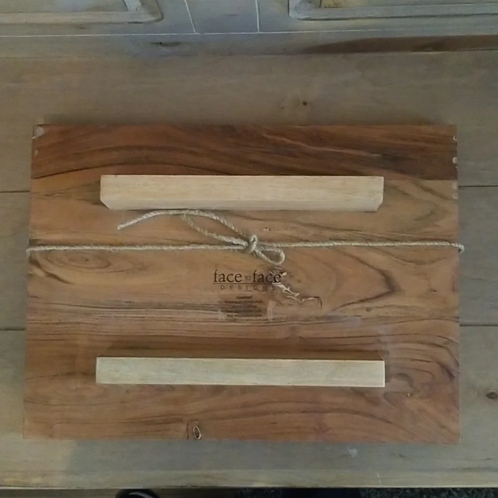 Table for Two Wooden Charcuterie Board By Santa Barbara Design Studio